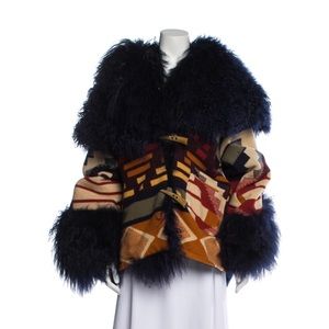 SOLD Lindsey Thornburg Shearling Cloak
